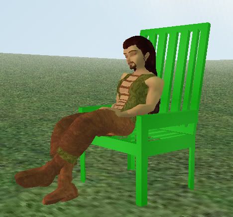 Green Plastic Lawn Chair