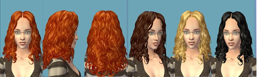 Two hairstyles from the new Sims 2 Store