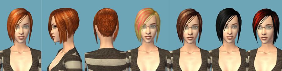 Two hairstyles from the new Sims 2 Store
