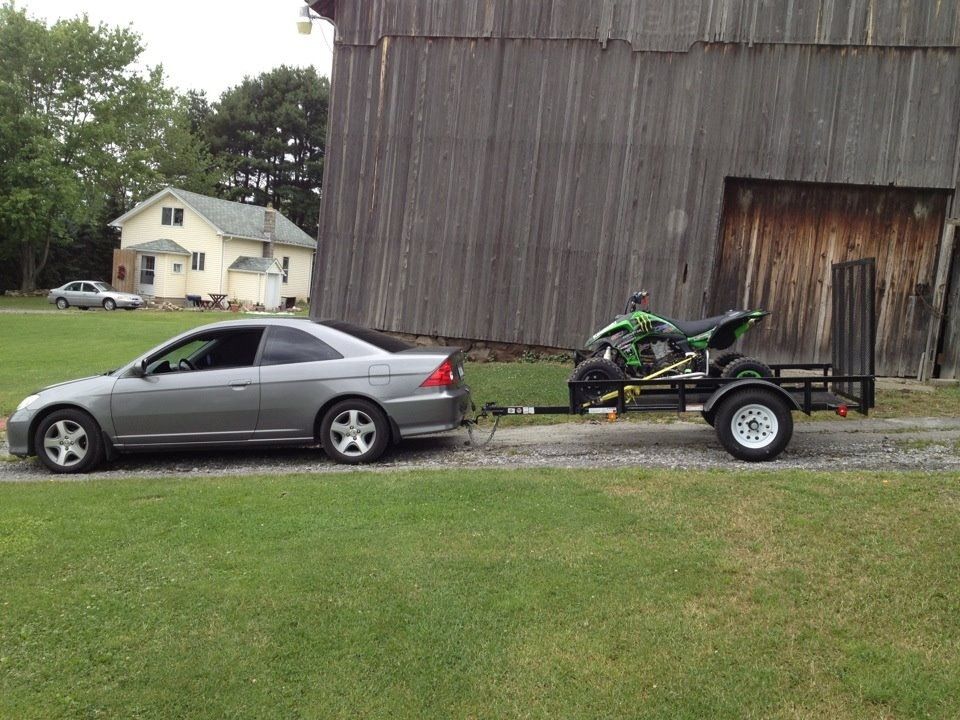 Gas mileage for honda civics towing trailer #3