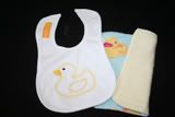Free For Shipping Duckie Bib and Cloth Set