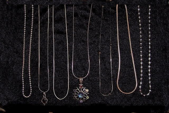 Silver Necklaces w/stones