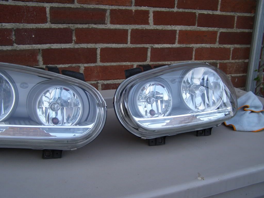 Fs MK5 Look GTI Headlights w/superwhite bulbs VW Vortex Volkswagen