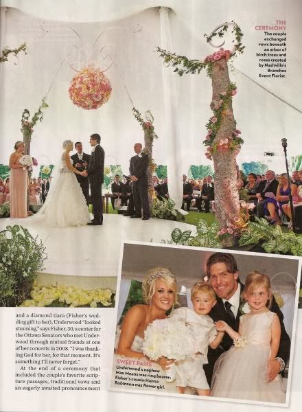  The wedding dress was huge Underwood tells PEOPLE in this week's issue