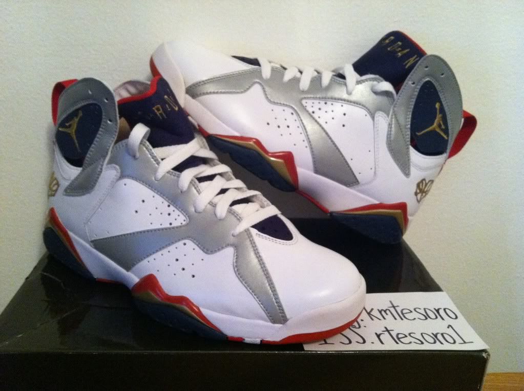 VNDS Air Jordan VII 7 Olympic FTLOTG AUTHENTIC size 9 2010 worn once 