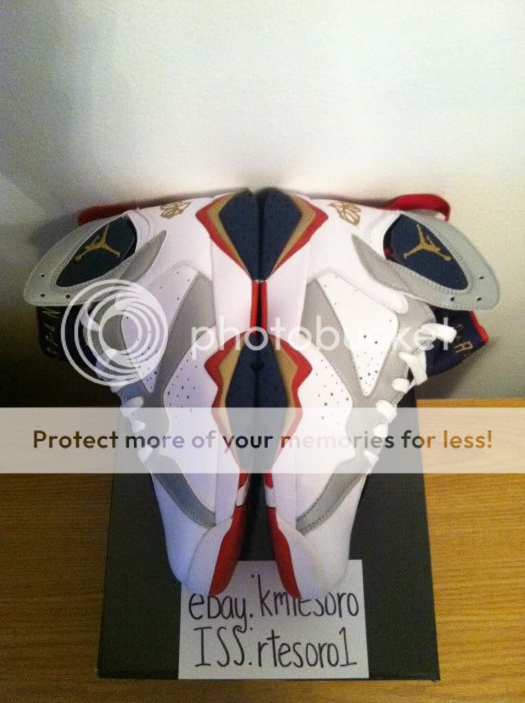 VNDS Air Jordan VII 7 Olympic FTLOTG AUTHENTIC size 9 2010 worn once 