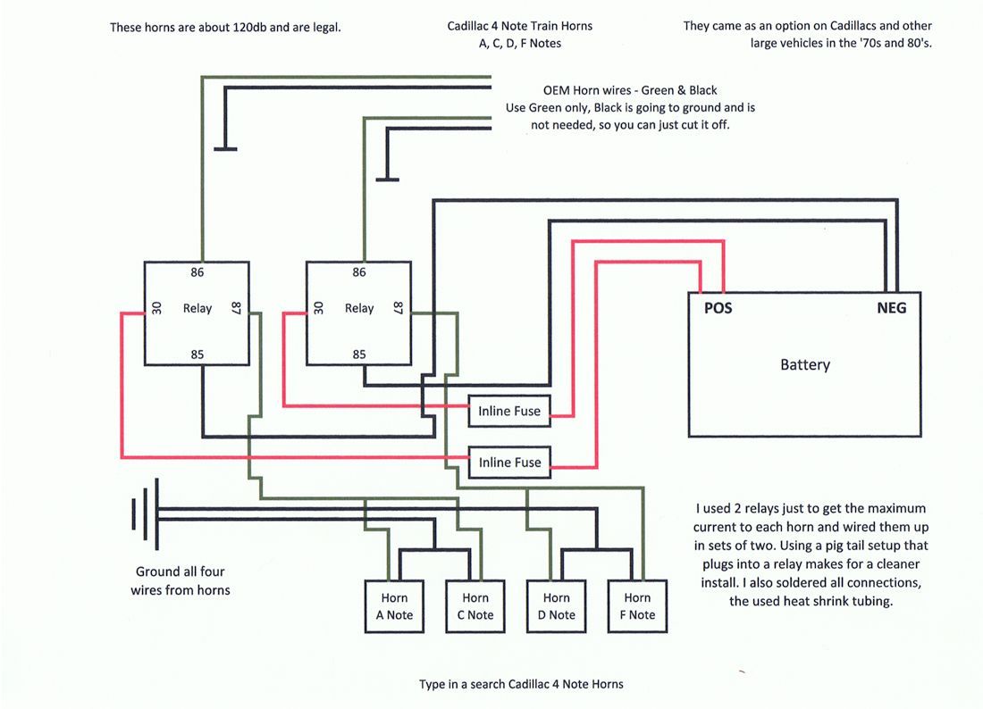 wiring 4 tone gm horns in subaru ammeter diagram gm 