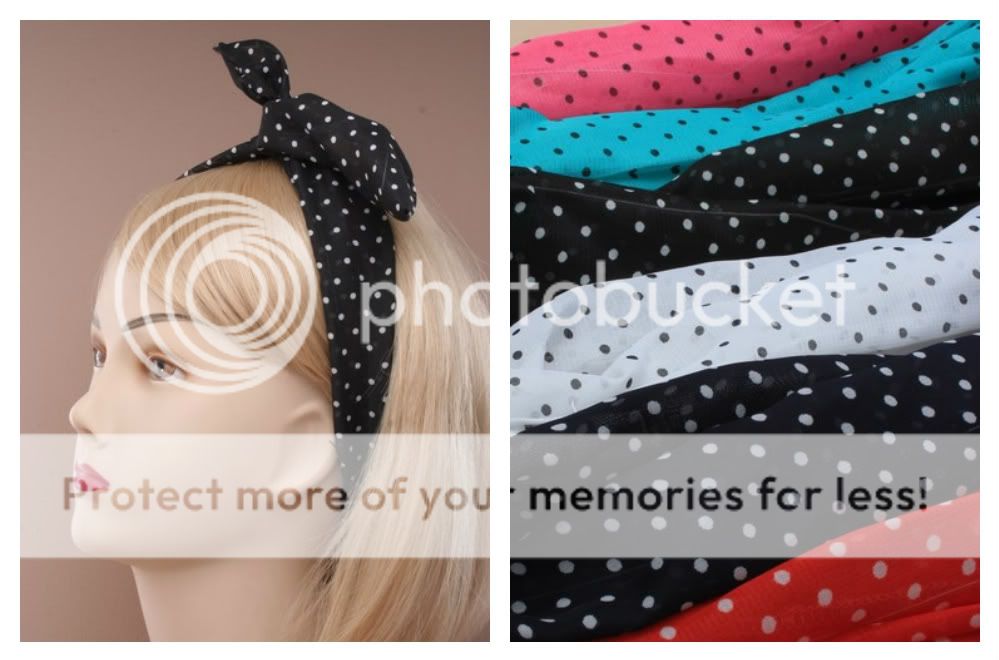 Bendy SPOTTY Wired Headwrap Bandeaux Headband Hair Band  