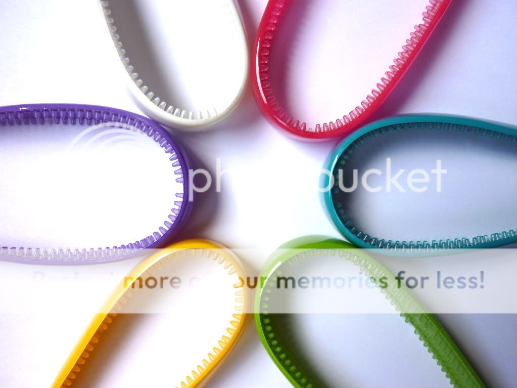 Thick COLOURED PVC Sports Hair Band Headbands  