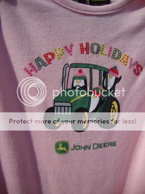 New Pink John Deere Long Sleeve Bodysuit Onesie 12 M  