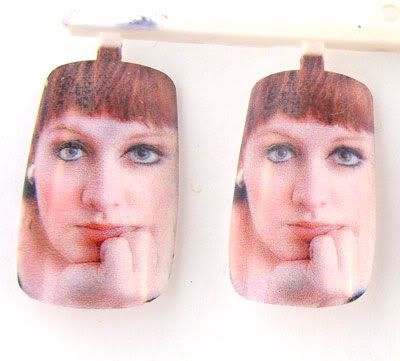 Adele Rolling the Deep Acrylic Photo Fake False Nail Art Full Tips 